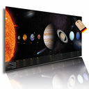 Poster: Sonnensystem mit Informationen; Größe: 100x44 cm