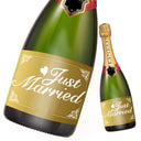 Hochzeit Flaschenetiketten Just Married 2er Set