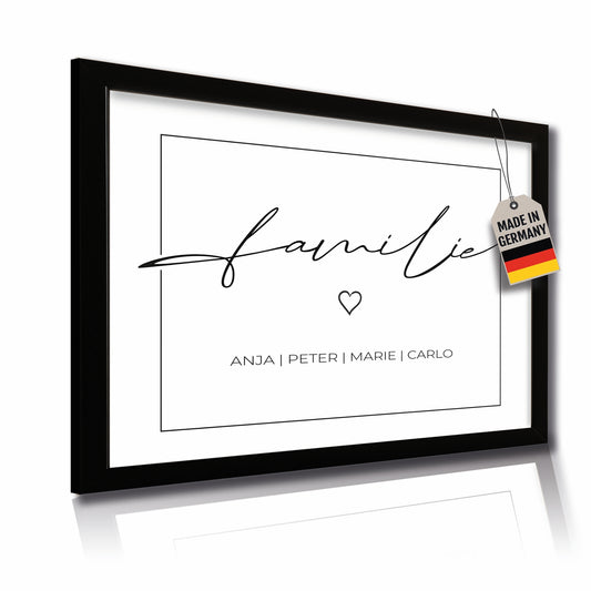 Personalisiertes Poster Familie