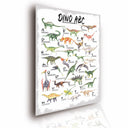 Poster Kinderposter ABC Lernposter Dinosaurier Aquarell Größe: 42 x 60 cm