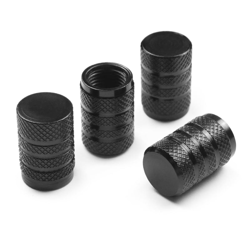 Schrader Ventilkappen, Aluminium Komfort, 4er Set