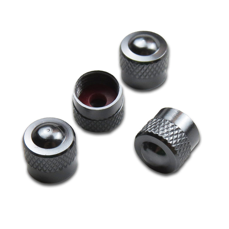 Schrader Ventilkappen, Aluminium Racing, 4er Set