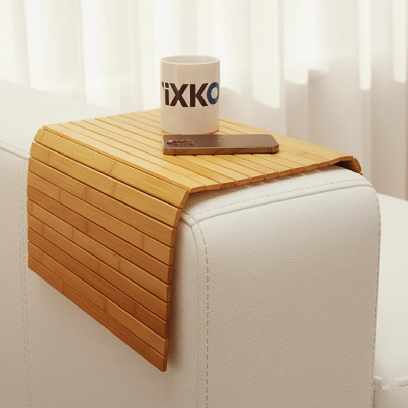 Flexible Couch-Ablage aus Bambus 63 x 37 cm
