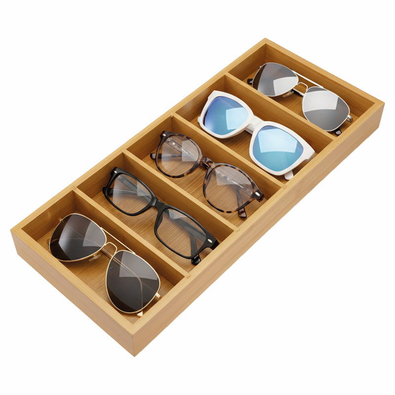 Brillen/Office Organizer aus Bambus 40 x 17 x 4 cm