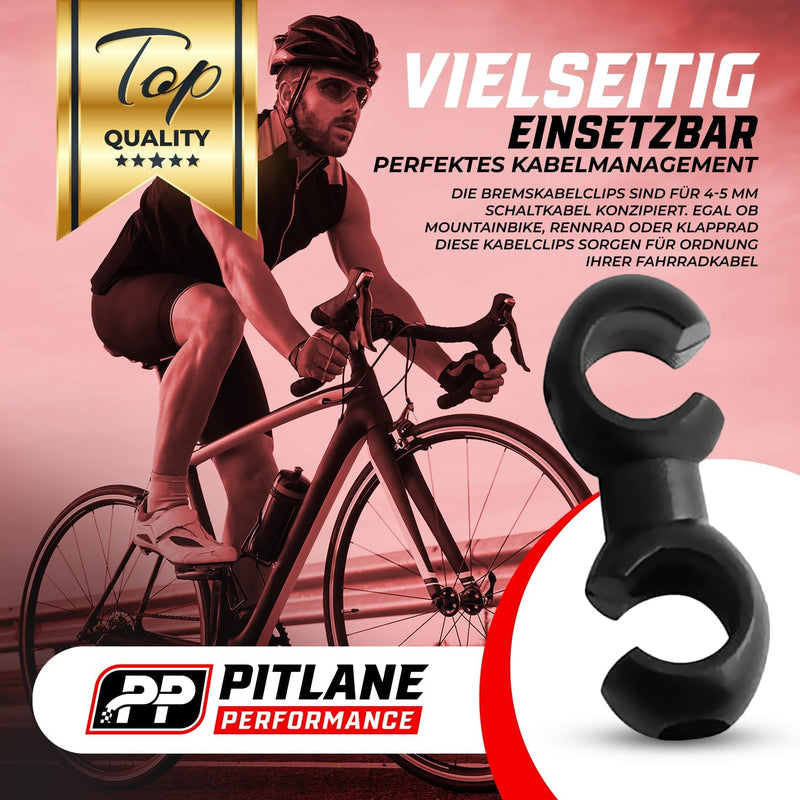 Fahrrad Hydraulikschlauch-Clips 8er Set Farbe: Weiß