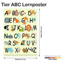 Poster Tier ABC für Kinder Größe: 60 x 42 cm