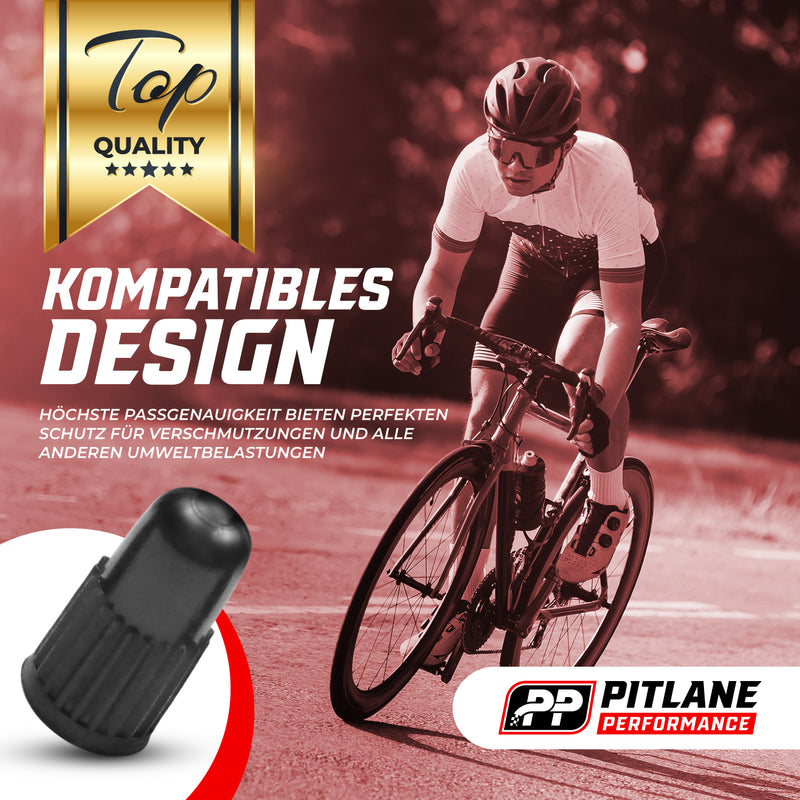 10er Set: Fahrrad Ventilkappen Dunlop/Presta