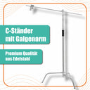 Galgenstativ Lichtstativ aus Edelstahl 96-260 cm