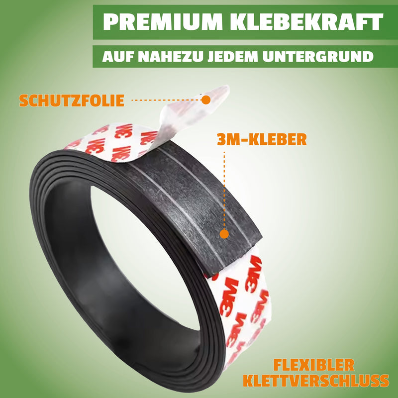 Magnet Klebeband, Länge 3 Meter, Breite 2 cm