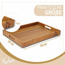Serviertablett aus Holz 40x30x4 cm