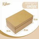 Holzkiste mit Klappdeckel 25 x 15 x 10 cm