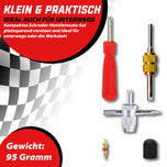 Schrader Ventileinsätze Set 33-teilig
