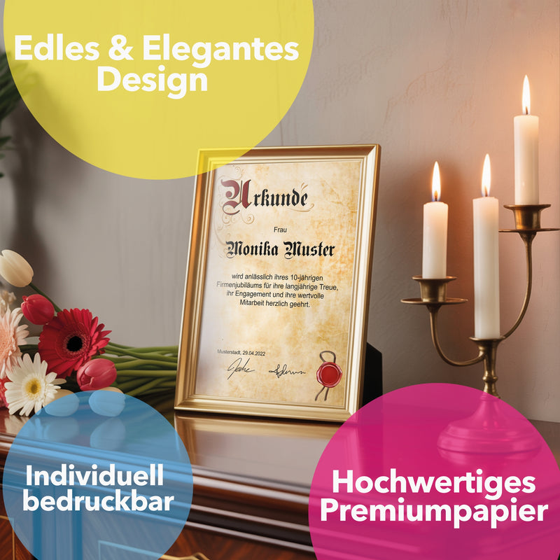 Urkunde Blanko Vordruck Premium Papier DIN A4
