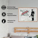 Banksy Poster Follow Your Dreams Größe: 60 x 42 cm
