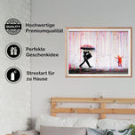 Poster Regen Kind Größe: 60 x 42 cm