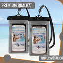 Active Peak 2er Set wasserdichte Smartphonetasche; Schwarz