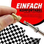 Fahrrad-Ventil Adapter auf Schrader mit Kappen