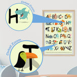 Poster Tier ABC für Kinder Größe: 60 x 42 cm