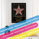 Personalisiertes Poster Star of Fame