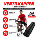 Fahrrad Ventilkappen Dunlop / Presta Aluminium 4 Stück