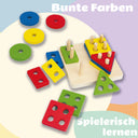 Holzspielzeug Motorik Sortierspielzeug 11x11x5 cm