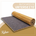 Flexible Couch-Ablage aus Bambus 63 x 37 cm