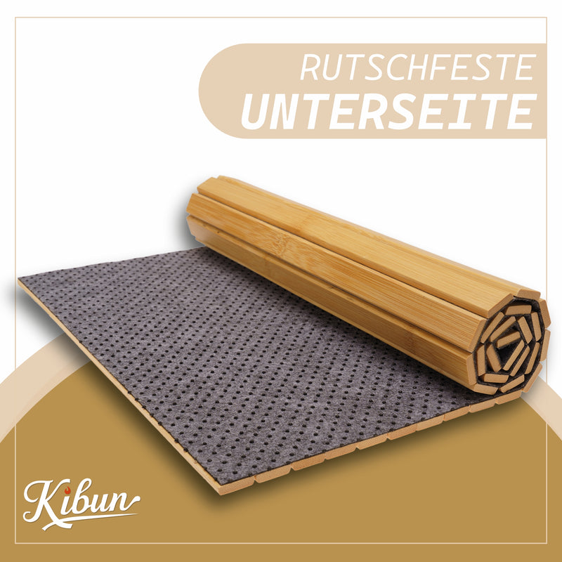 Flexible Couch-Ablage aus Bambus 63 x 37 cm