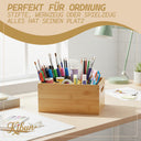 Holzkiste mit Griffe aus Bambus 30 x 20 x 14 cm