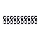 Fahrrad Hydraulikschlauch-Clips 8er Set Farbe: Schwarz