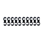 Fahrrad Hydraulikschlauch-Clips 8er Set Farbe: Schwarz