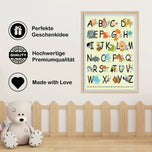 Poster Tier ABC für Kinder Größe: 60 x 42 cm