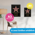 Personalisiertes Poster Star of Fame