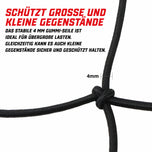 Korbnetz Gepäcknetz Helmnetz 25x25 cm