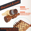 Schachbrett mit Figuren Magnetisch & Klappbar; 29x29 cm