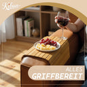 Flexible Couch-Ablage aus Bambus 63 x 37 cm