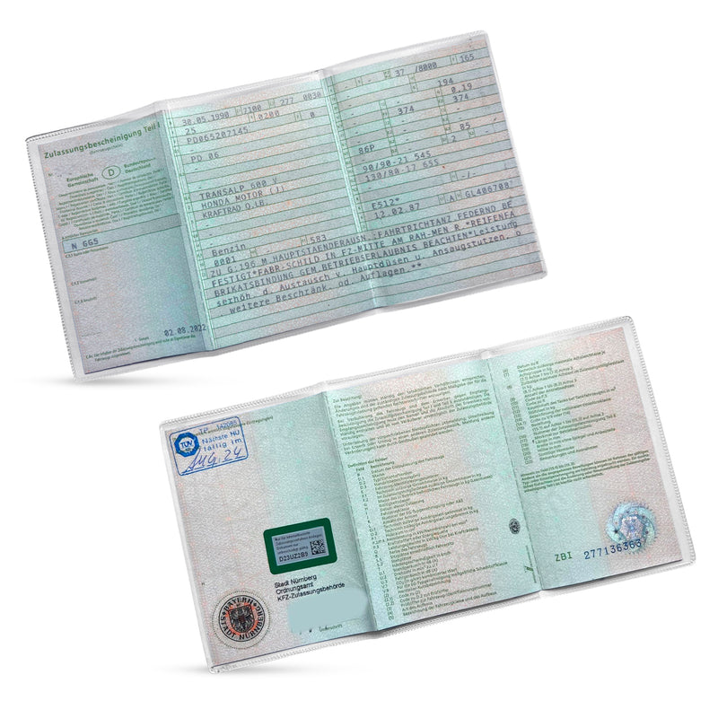 Fahrzeugscheinhülle 10er Set