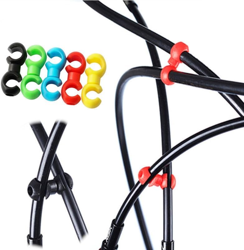 Fahrrad Hydraulikschlauch-Clips 8er Set Farbe: Weiß