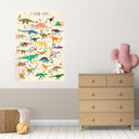 Dino ABC XXL Poster Lernposter Cartoon Größe: 60 x 42 cm
