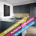 Kaffee Poster 28 types of coffee Küchenposter 42 x 60 cm