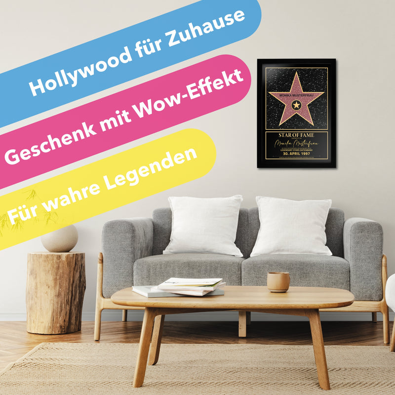Personalisiertes Poster Star of Fame