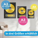 Poster personalisiert: Goldene Schallplatte
