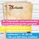 Urkunde Blanko Vordruck Premium Papier DIN A4