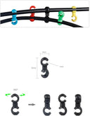 Fahrrad Hydraulikschlauch-Clips 8er Set Farbe: Weiß