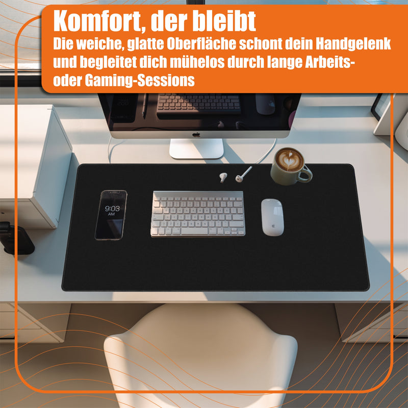 Mauspad für Gaming & Büro | rutschfest, in 90 x 40 cm oder 30 x 25 cm