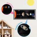 Poster: Sonnensystem mit Informationen; Größe: 100x44 cm