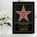 Personalisiertes Poster Star of Fame