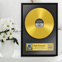 Poster personalisiert: Goldene Schallplatte