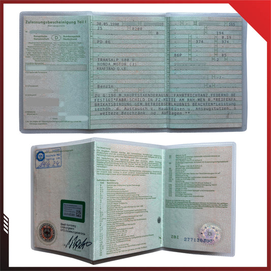 Fahrzeugscheinhülle 10er Set