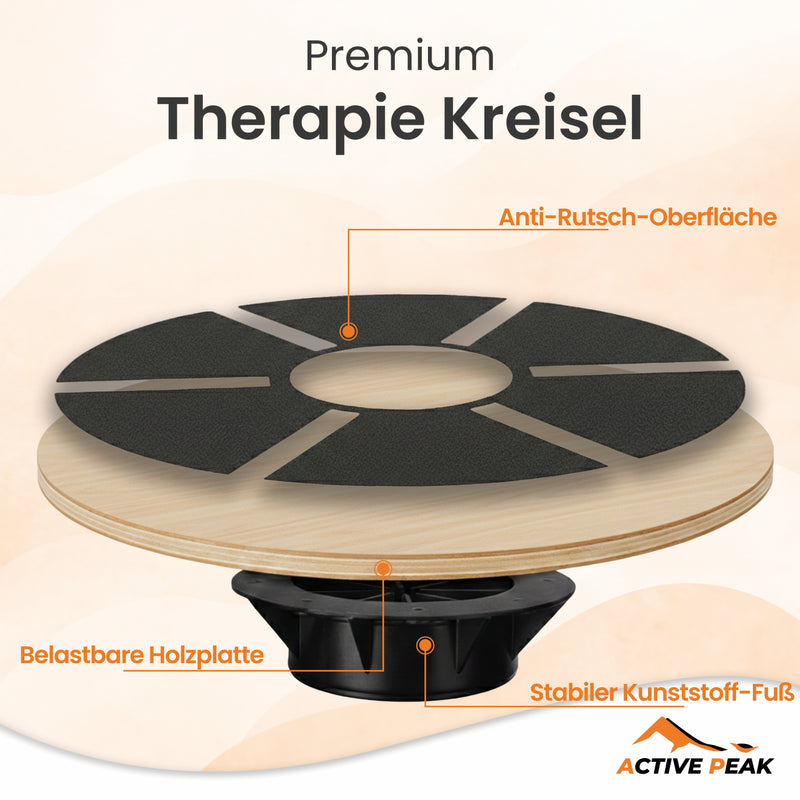 Therapie Kreisel Balance Board aus Holz