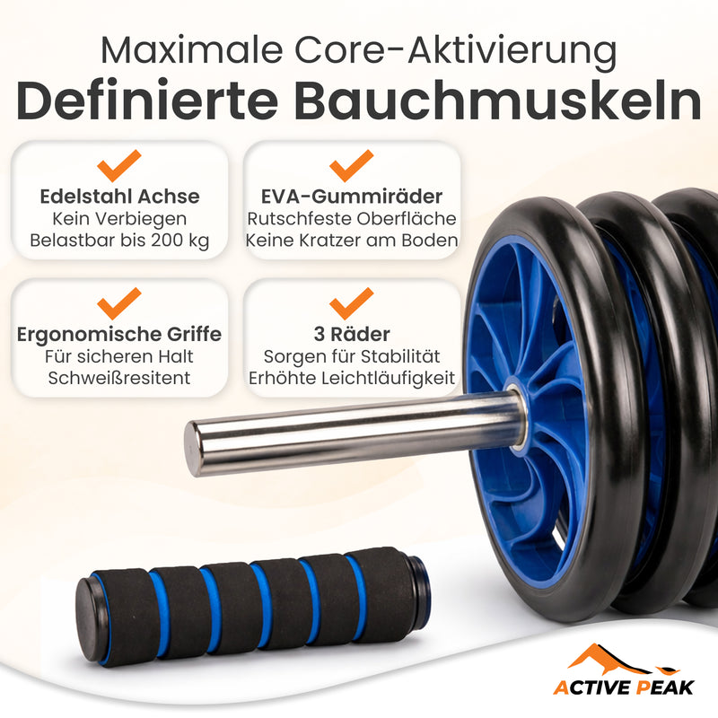 7-in-1 Workout Set mit Bauchroller, Liegestützgriffen, Springseil & Zubehör